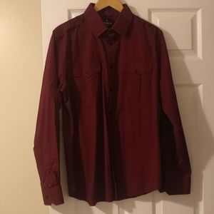 Button down Express shirt (maroon)